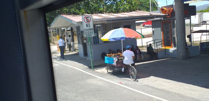Vendor stall on Panama-Costa Rica border